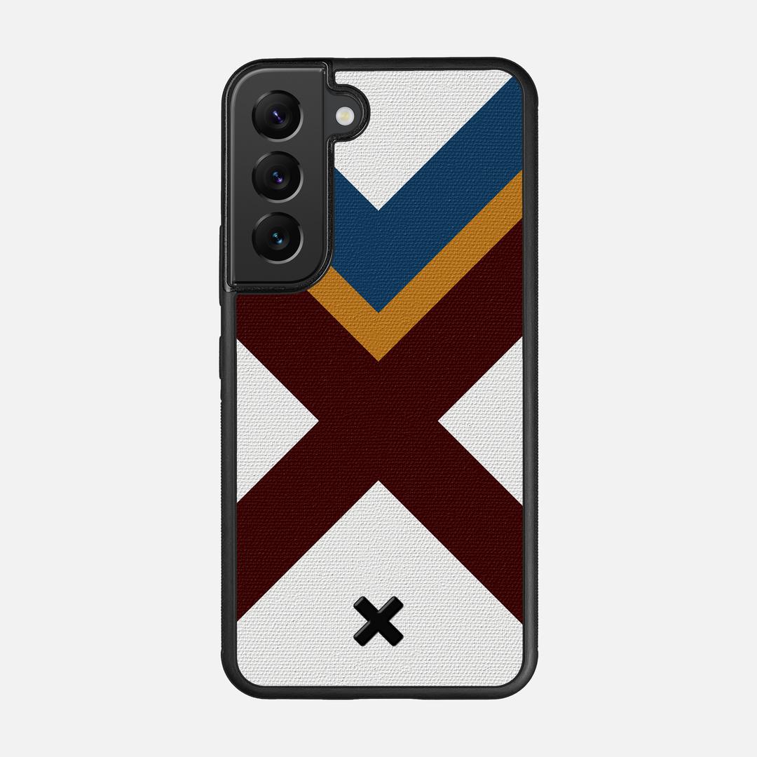 Range Case for the Samsung Galaxy S22 featuring a UV Printed Cotton Canvas backer with the Keyway X Mark#Phone Model_Galaxy S22