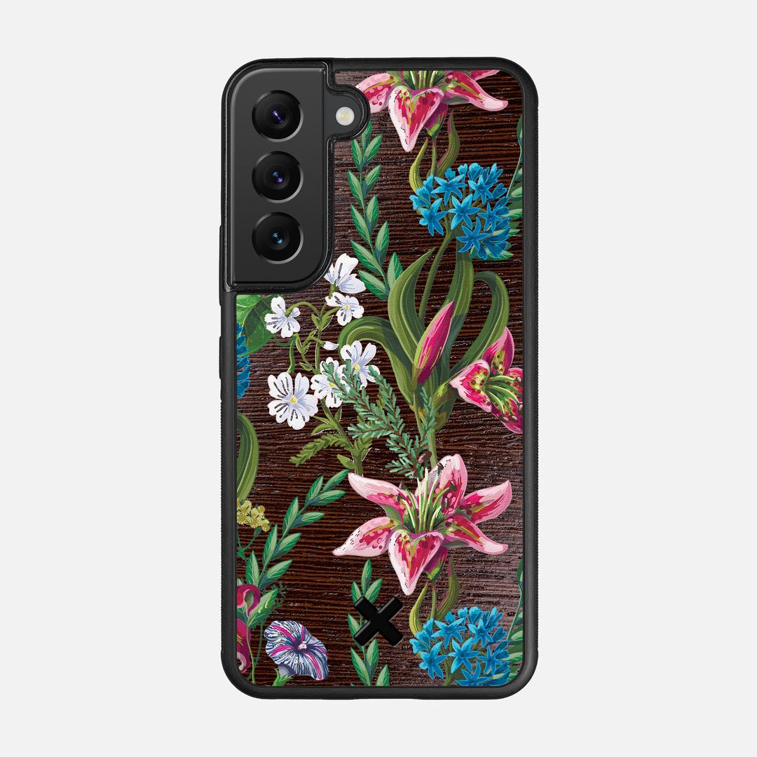 Stargazer Case for the Samsung Galaxy S22 featuring a UV Printed Wenge Wood backer with the Keyway X Mark#Phone Model_Galaxy S22