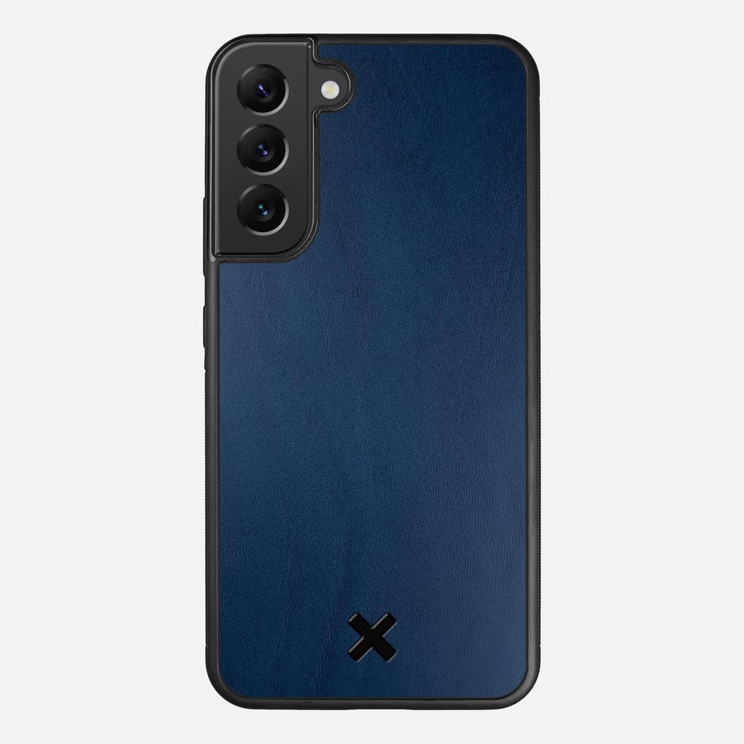 Midnight Leather Case for the Samsung Galaxy S22 Plus featuring a Genuine Leather backer with the Keyway X Mark#Phone Model_Galaxy S22 Plus