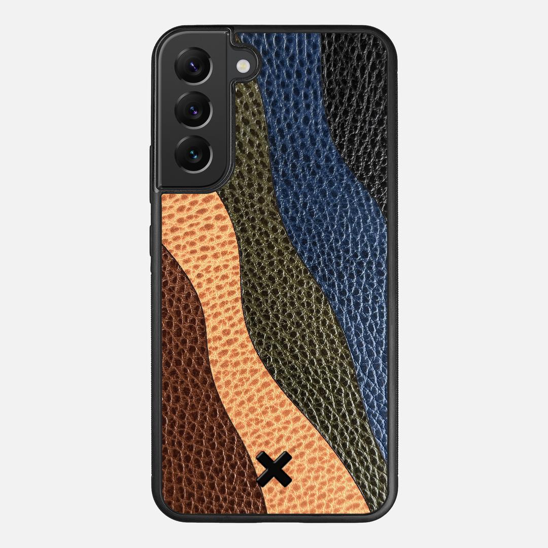Sable Leather Case for the Samsung Galaxy S22 Plus featuring a Genuine Leather backer with the Keyway X Mark#Phone Model_Galaxy S22 Plus