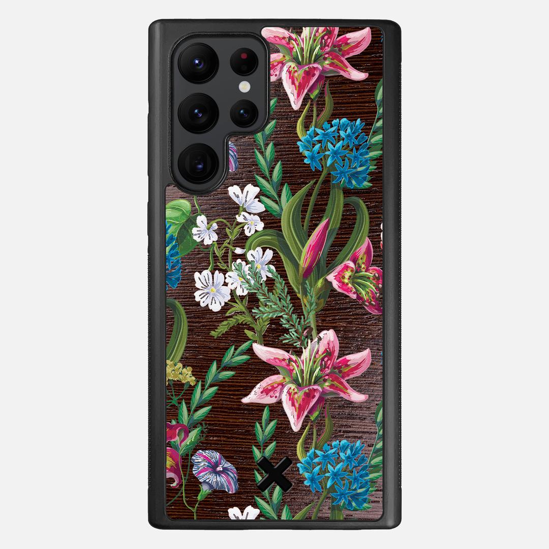 Stargazer Case for the Samsung Galaxy S22 Ultra featuring a UV Printed Wenge Wood backer with the Keyway X Mark#Phone Model_Galaxy S22 Ultra