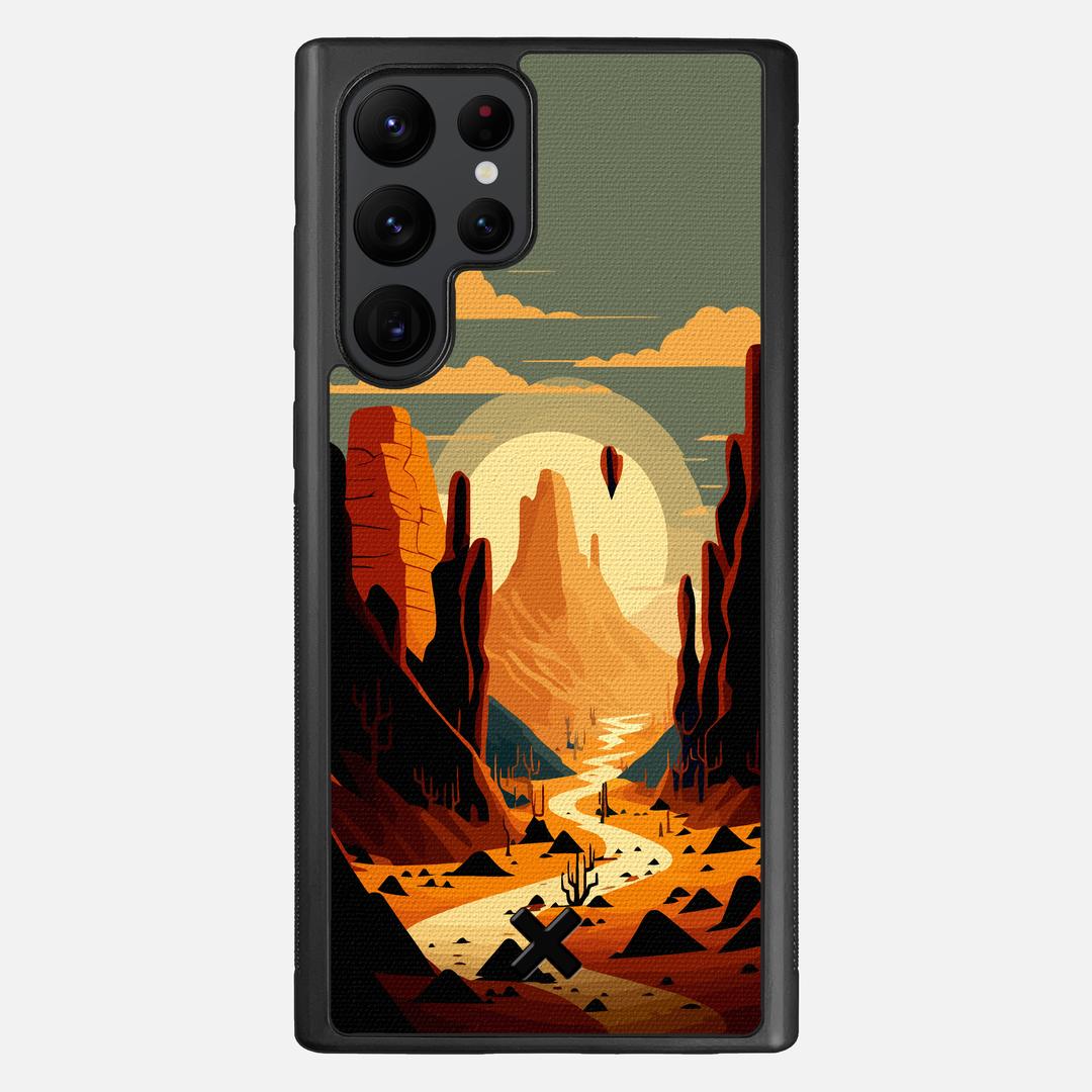 Terra Case for the Samsung Galaxy S22 Ultra featuring a UV Printed Cotton Canvas backer with the Keyway X Mark#Phone Model_Galaxy S22 Ultra