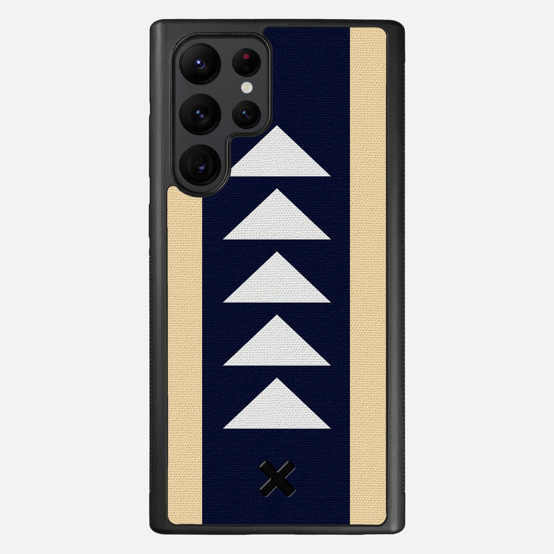 Track Case for the Samsung Galaxy S22 Ultra featuring a UV Printed Cotton Canvas backer with the Keyway X Mark#Phone Model_Galaxy S22 Ultra