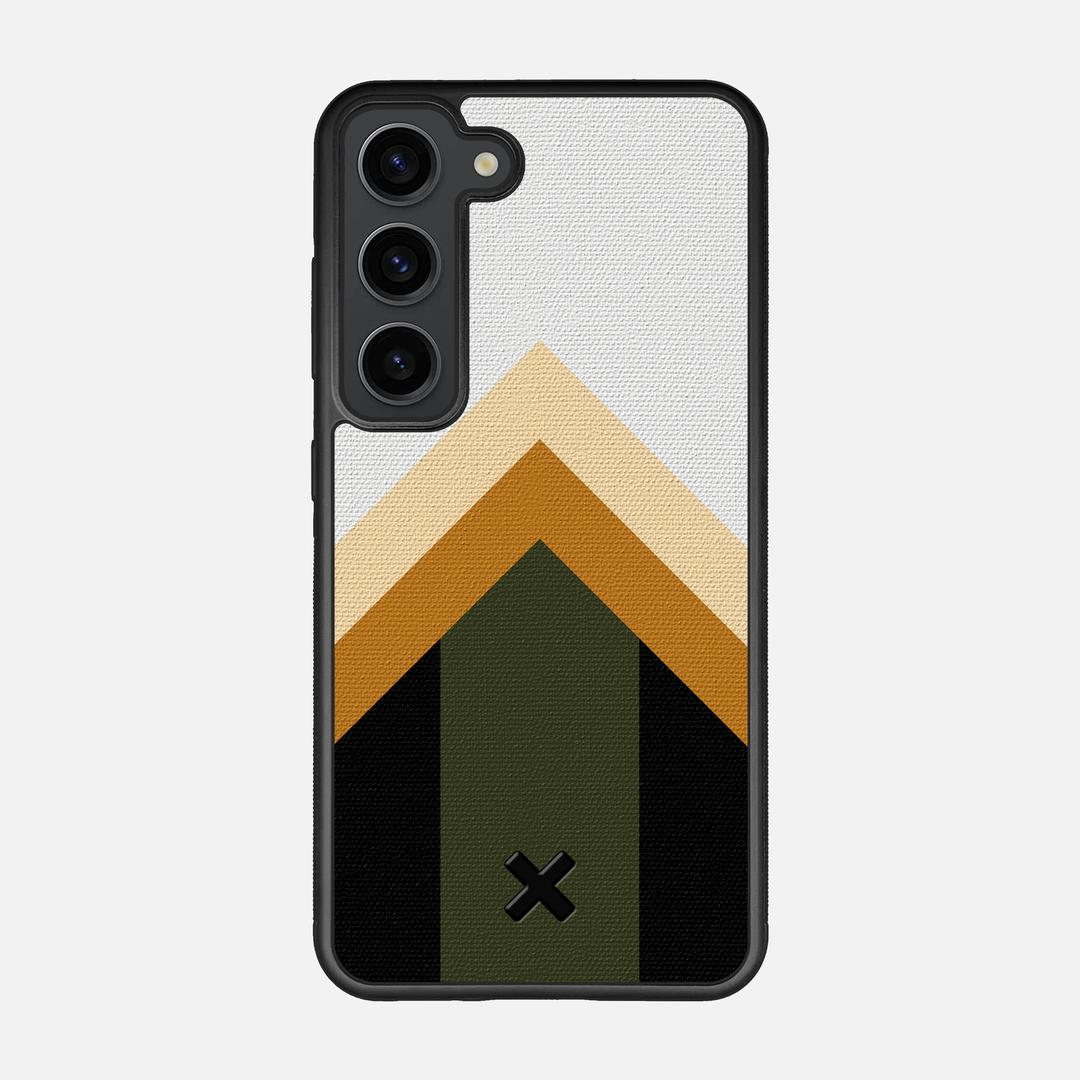 Ascent Case for the Samsung Galaxy S23 featuring a UV Printed Cotton Canvas backer with the Keyway X Mark#Phone Model_Galaxy S23