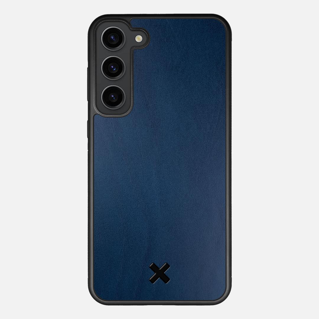 Midnight Leather Case for the Samsung Galaxy S23 Plus featuring a Genuine Leather backer with the Keyway X Mark#Phone Model_Galaxy S23 Plus