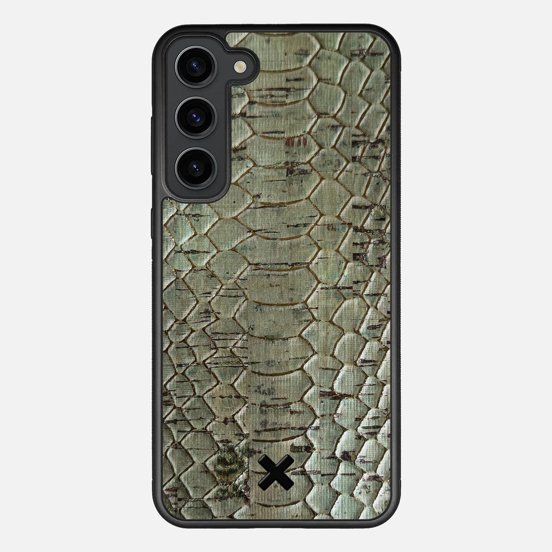 Python Cork Case for the Samsung Galaxy S23 Plus featuring a Genuine Cork backer with the Keyway X Mark#Phone Model_Galaxy S23 Plus