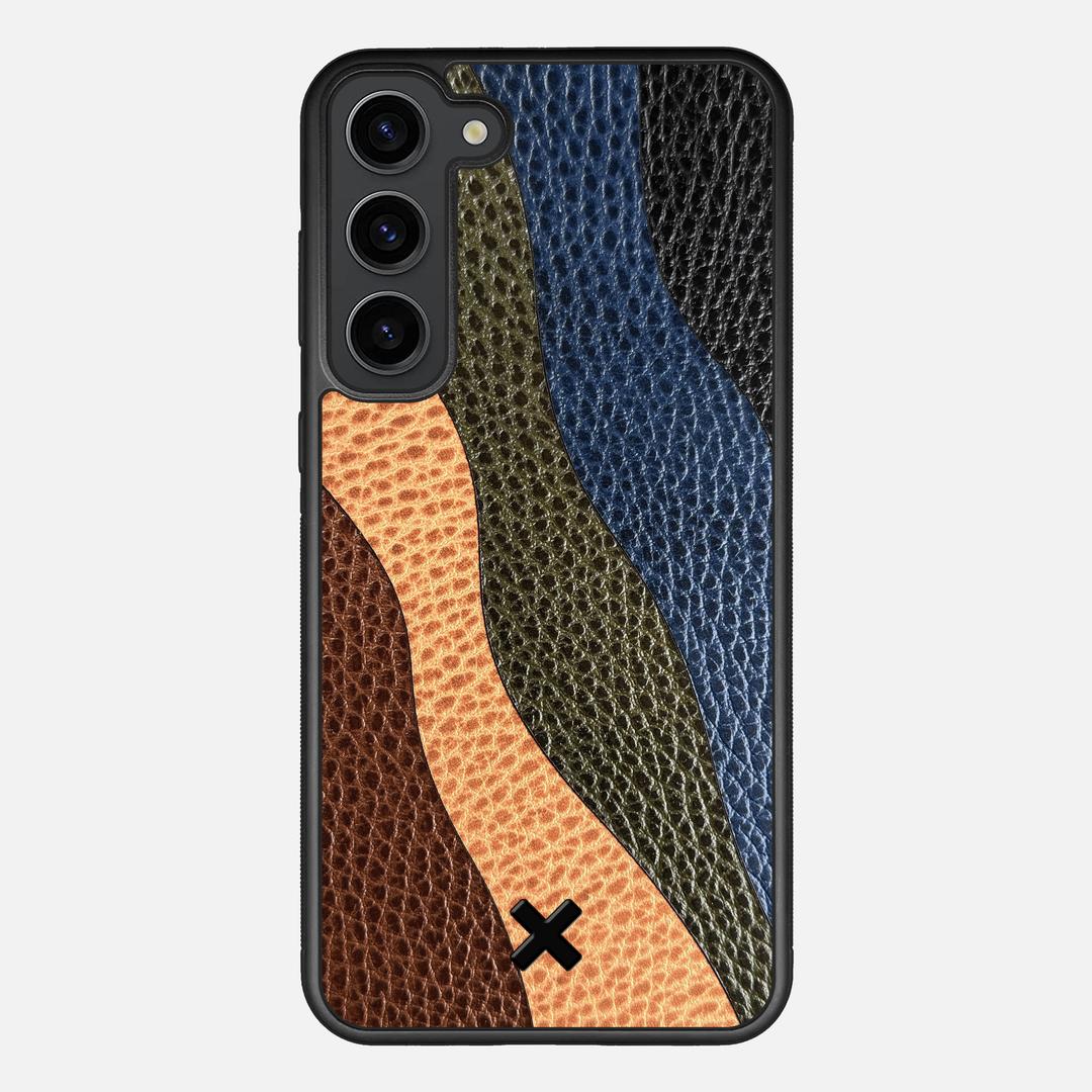 Sable Leather Case for the Samsung Galaxy S23 Plus featuring a Genuine Leather backer with the Keyway X Mark#Phone Model_Galaxy S23 Plus