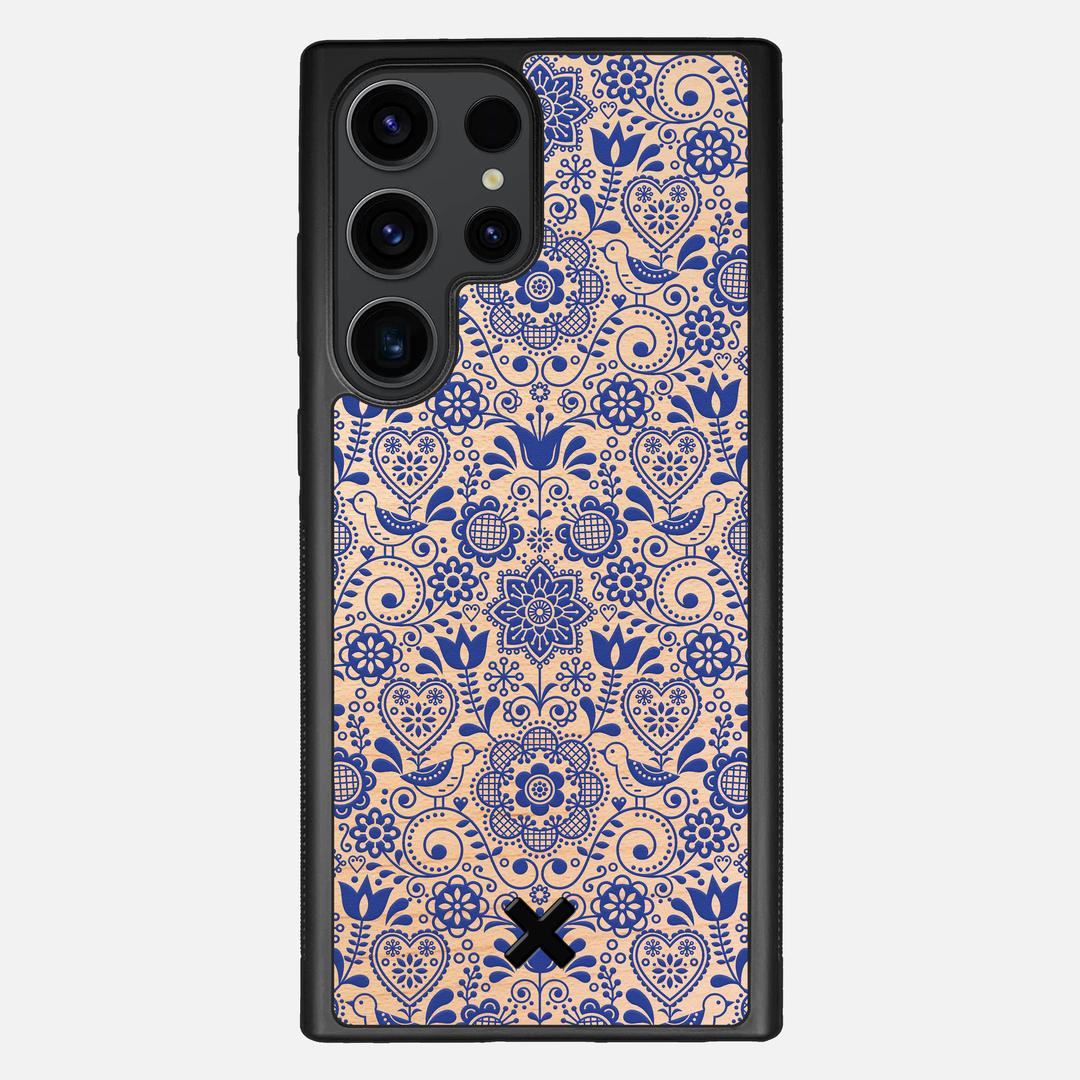 Bloom Case for the Samsung Galaxy S23 Ultra featuring a UV Printed Maple Wood backer with the Keyway X Mark#Phone Model_Galaxy S23 Ultra