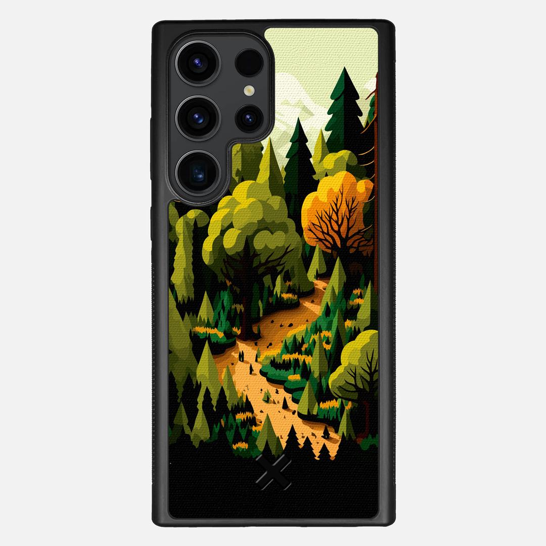 Evergreen Case for the Samsung Galaxy S23 Ultra featuring a UV Printed Cotton Canvas backer with the Keyway X Mark#Phone Model_Galaxy S23 Ultra