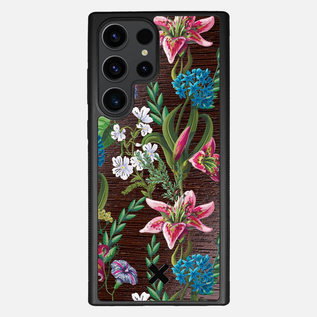Stargazer Case for the Samsung Galaxy S23 Ultra featuring a UV Printed Wenge Wood backer with the Keyway X Mark#Phone Model_Galaxy S23 Ultra