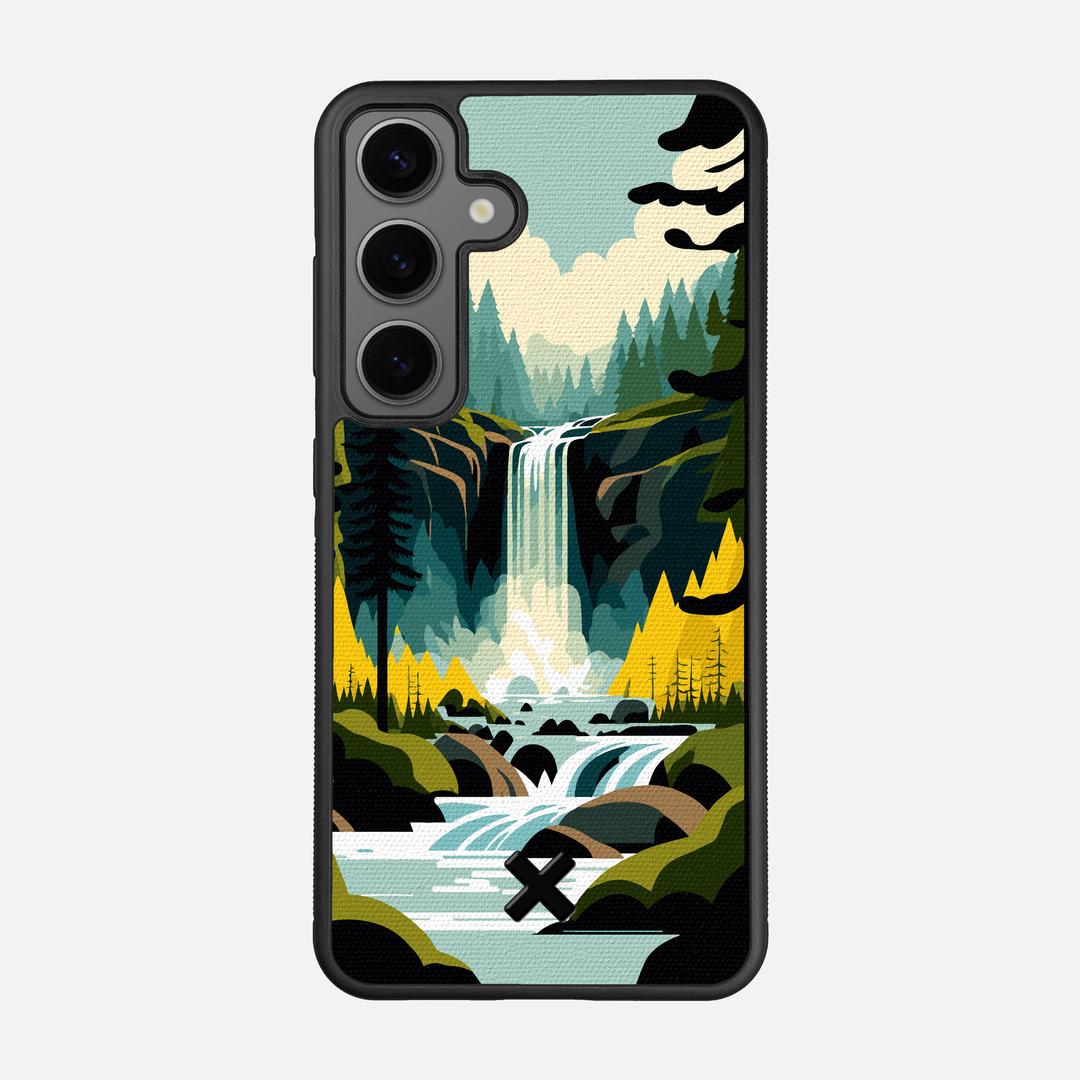 Cascade Case for the Samsung Galaxy S24 featuring a UV Printed Cotton Canvas backer with the Keyway X Mark#Phone Model_Galaxy S24