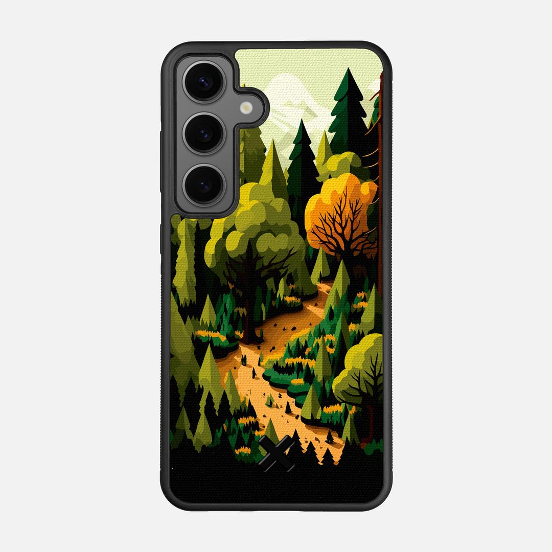 Evergreen Case for the Samsung Galaxy S24 featuring a UV Printed Cotton Canvas backer with the Keyway X Mark#Phone Model_Galaxy S24
