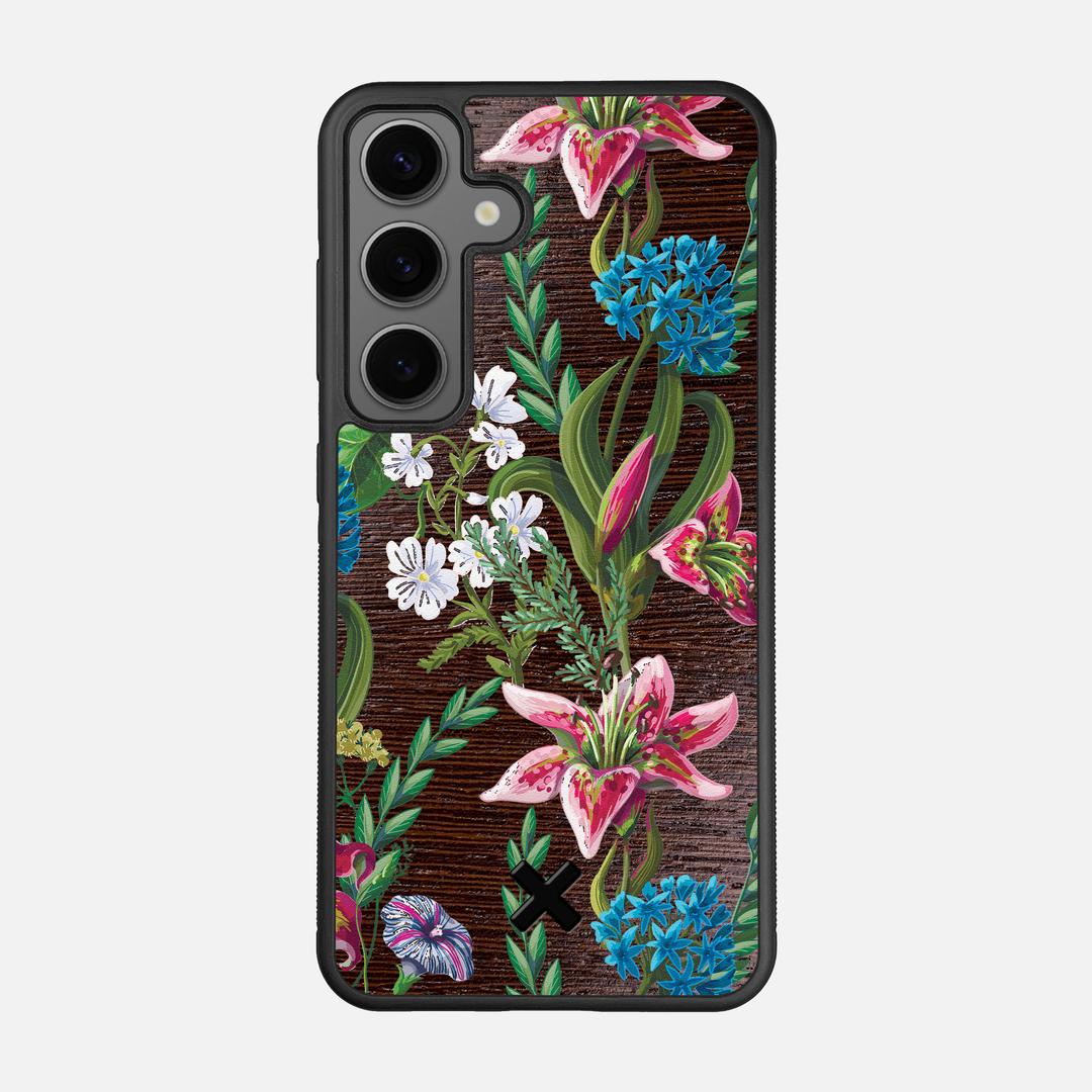 Stargazer Case for the Samsung Galaxy S24 featuring a UV Printed Wenge Wood backer with the Keyway X Mark#Phone Model_Galaxy S24