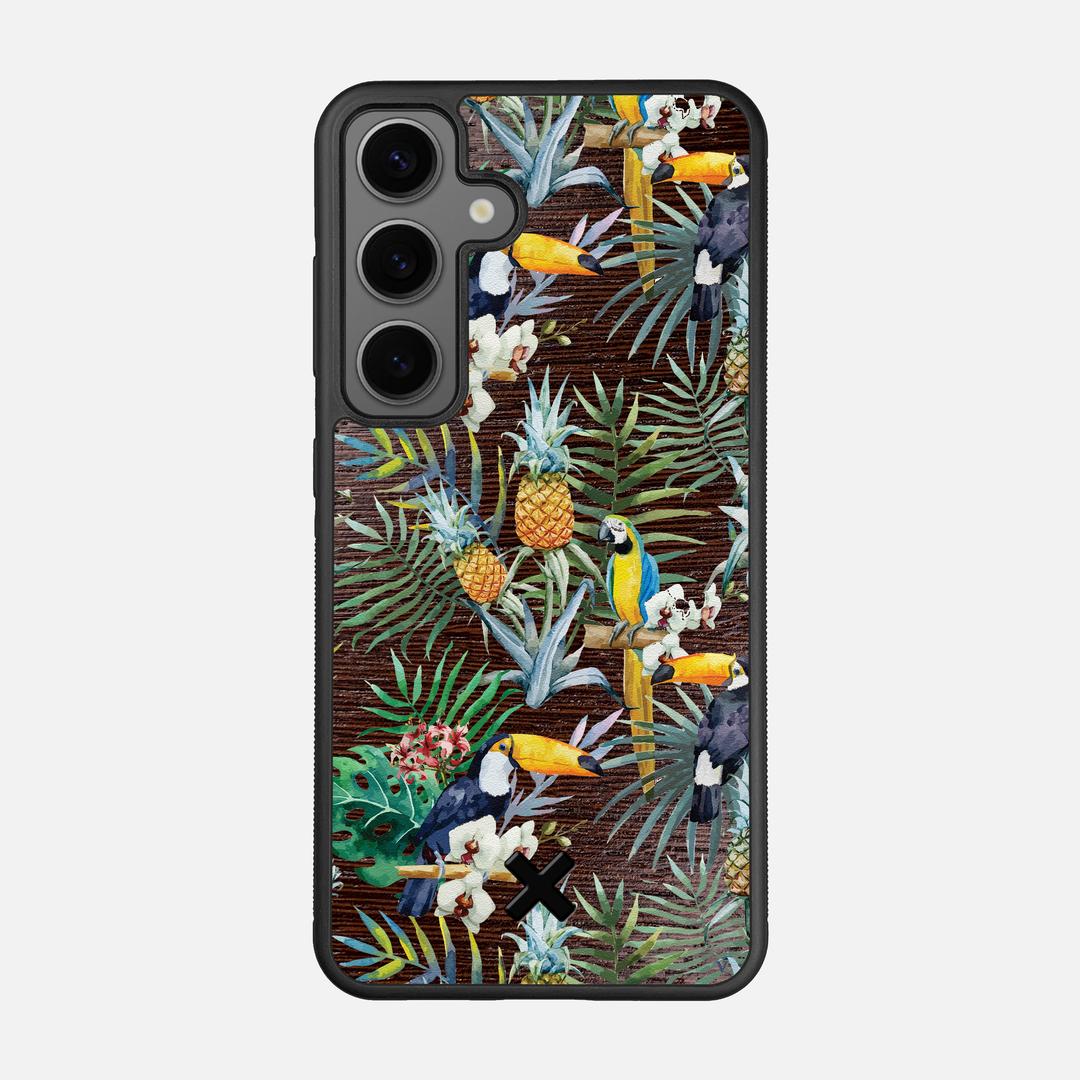 Tropic Case for the Samsung Galaxy S24 featuring a UV Printed and Wenge Wood backer with the Keyway X Mark#Phone Model_Galaxy S24