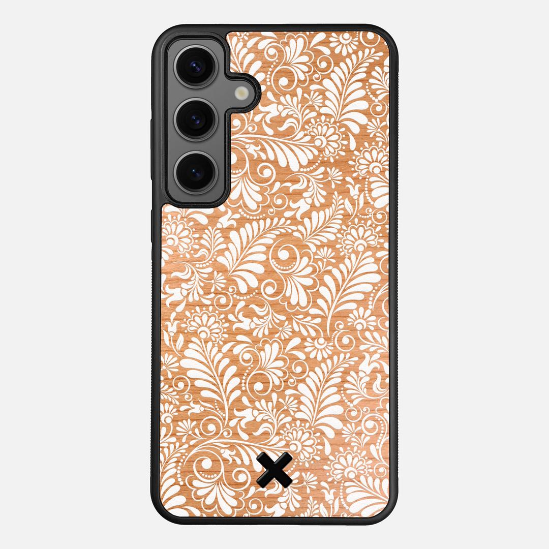Botanica Case for the Samsung Galaxy S24 Plus featuring a UV Printed Cherry Wood backer with the Keyway X Mark#Phone Model_Galaxy S24 Plus