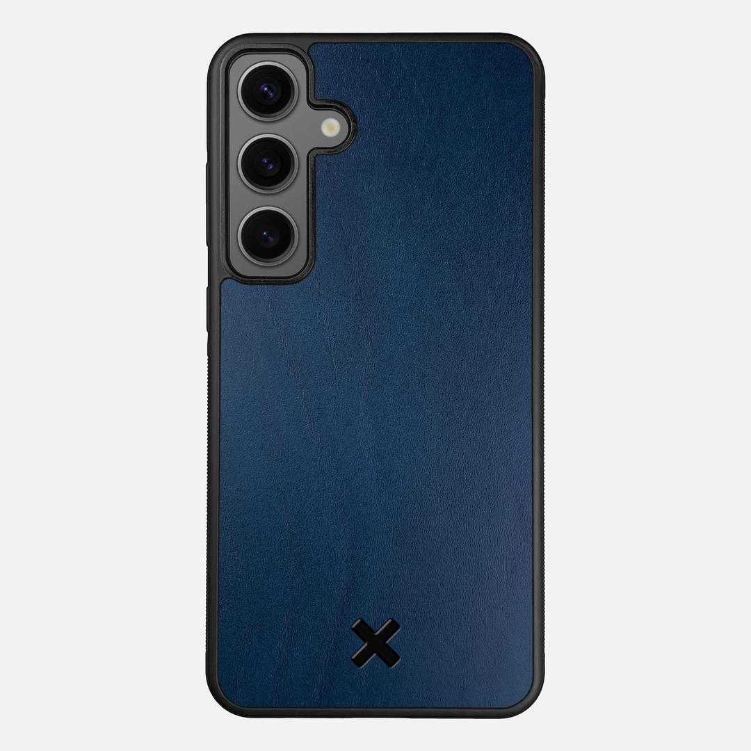 Midnight Leather Case for the Samsung Galaxy S24 Plus featuring a Genuine Leather backer with the Keyway X Mark#Phone Model_Galaxy S24 Plus