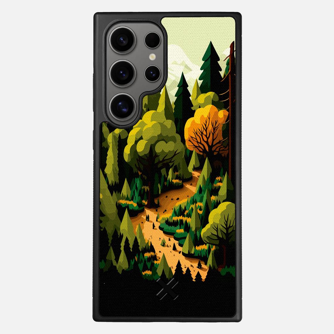 Evergreen Case for the Samsung Galaxy S24 Ultra featuring a UV Printed Cotton Canvas backer with the Keyway X Mark#Phone Model_Galaxy S24 Ultra