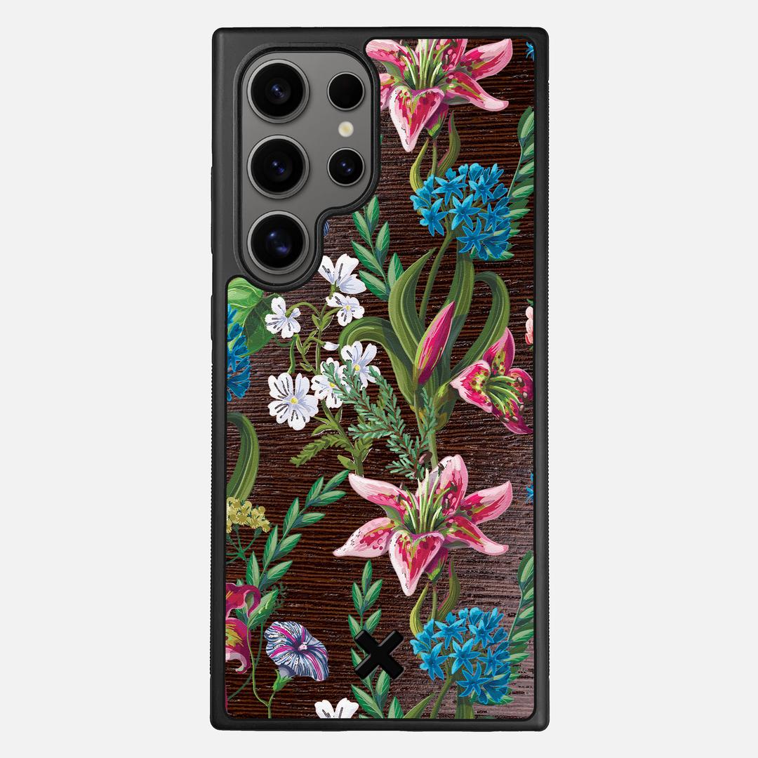 Stargazer Case for the Samsung Galaxy S24 Ultra featuring a UV Printed Wenge Wood backer with the Keyway X Mark#Phone Model_Galaxy S24 Ultra