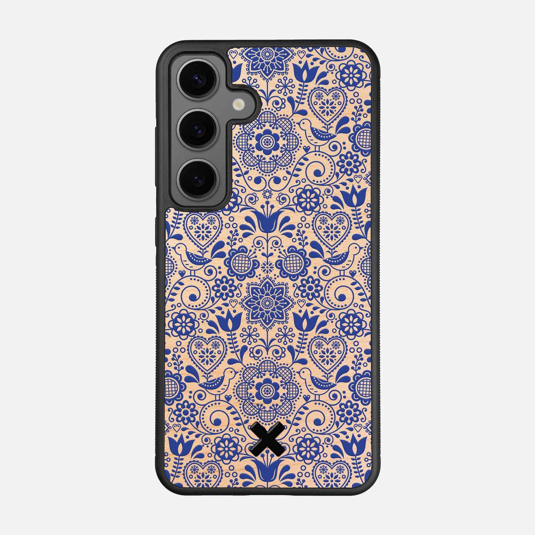 Bloom Case for the Samsung Galaxy S25 featuring a UV Printed Maple Wood backer with the Keyway X Mark#Phone Model_Galaxy S25