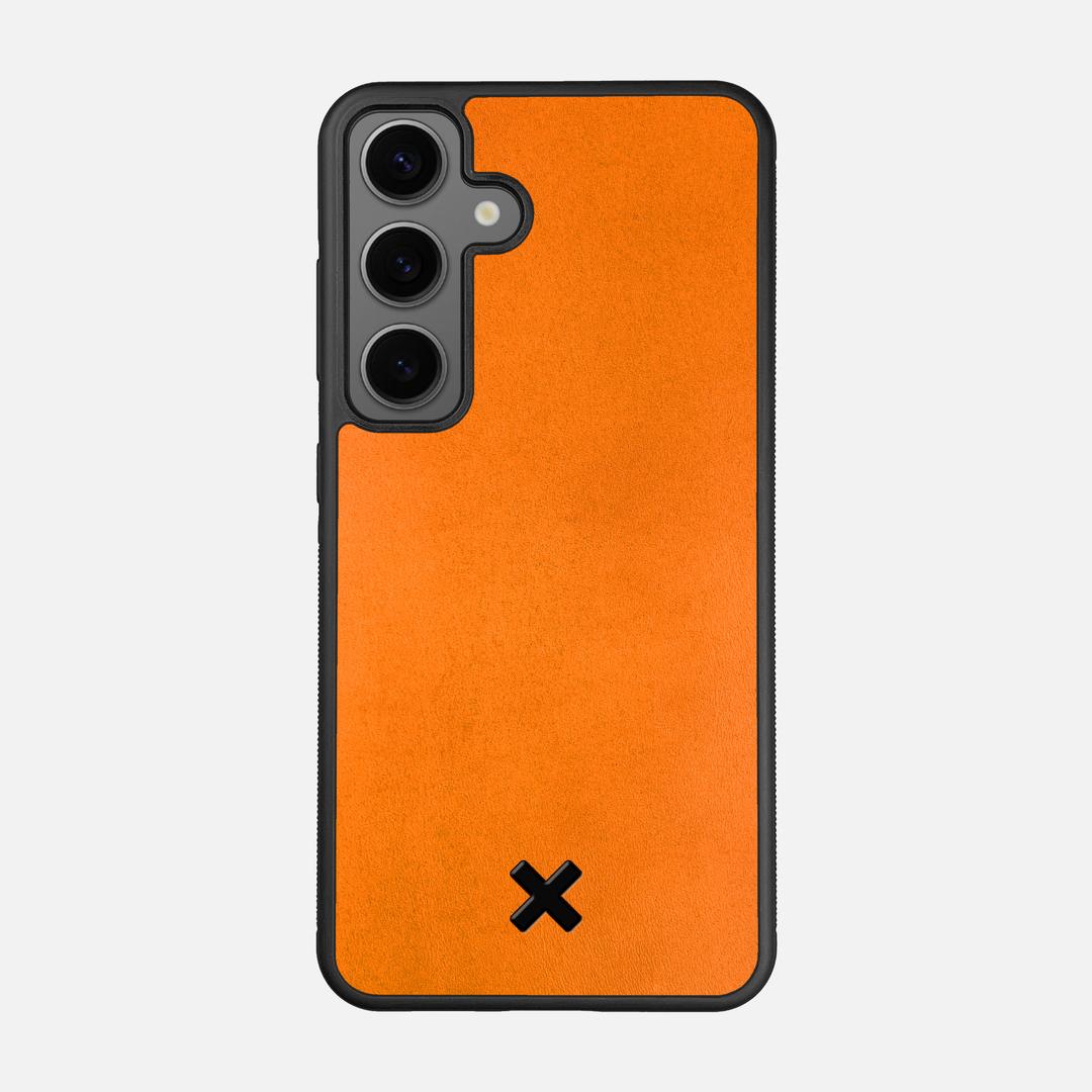 Honey Leather Case for the Samsung Galaxy S25 featuring a Genuine Leather backer with the Keyway X Mark#Phone Model_Galaxy S25