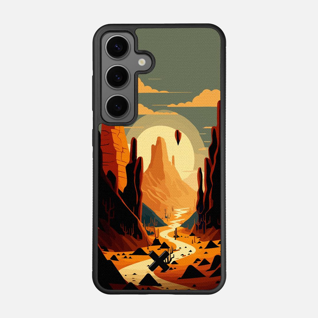 Terra Case for the Samsung Galaxy S25 featuring a UV Printed Cotton Canvas backer with the Keyway X Mark#Phone Model_Galaxy S25