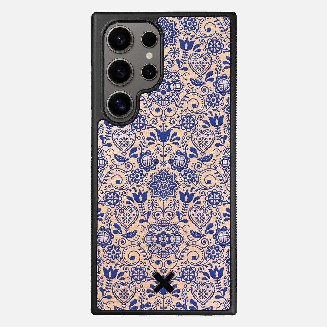 Bloom Case for the Samsung Galaxy S25 Ultra featuring a UV Printed Maple Wood backer with the Keyway X Mark#Phone Model_Galaxy S25 Ultra