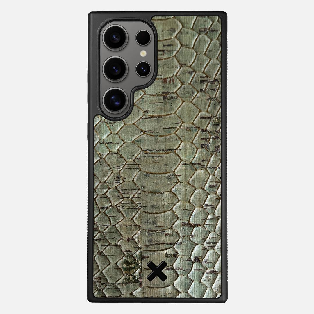 Python Cork Case for the Samsung Galaxy S25 Ultra featuring a Genuine Cork backer with the Keyway X Mark#Phone Model_Galaxy S25 Ultra
