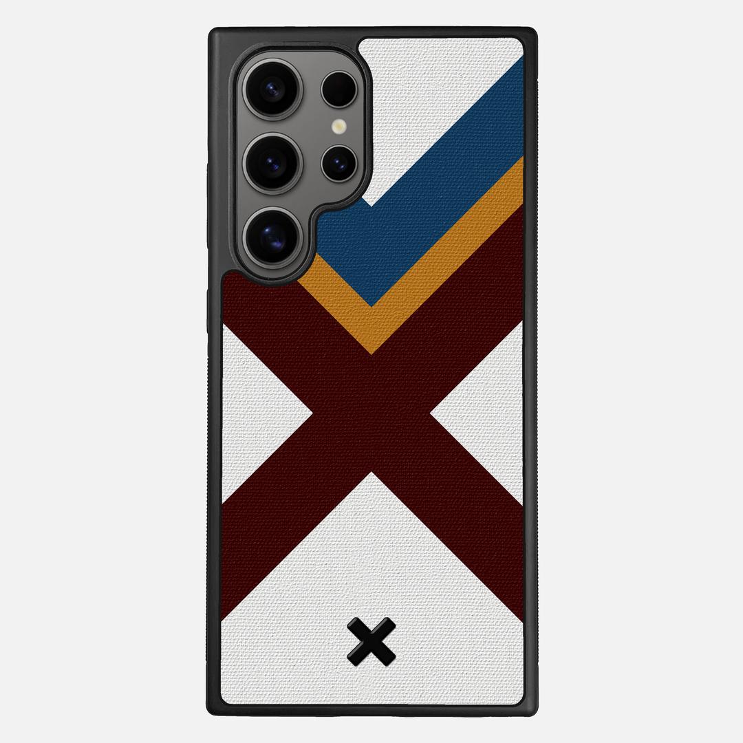 Range Case for the Samsung Galaxy S25 Ultra featuring a UV Printed Cotton Canvas backer with the Keyway X Mark#Phone Model_Galaxy S25 Ultra