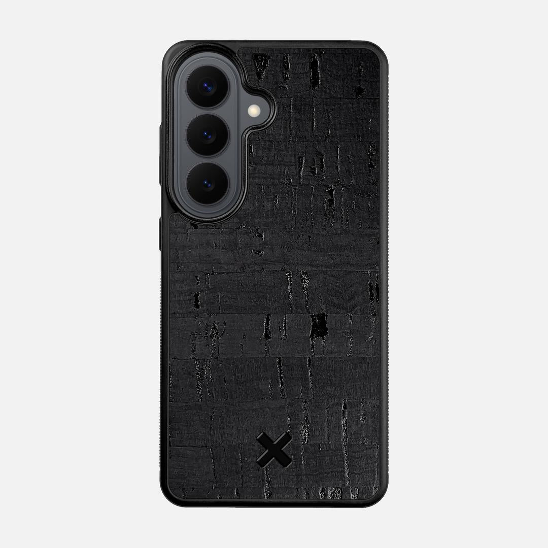 Black Cork Case for the Samsung Galaxy S26 featuring a Genuine Cork backer with the Keyway X Mark#Phone Model_Galaxy S26