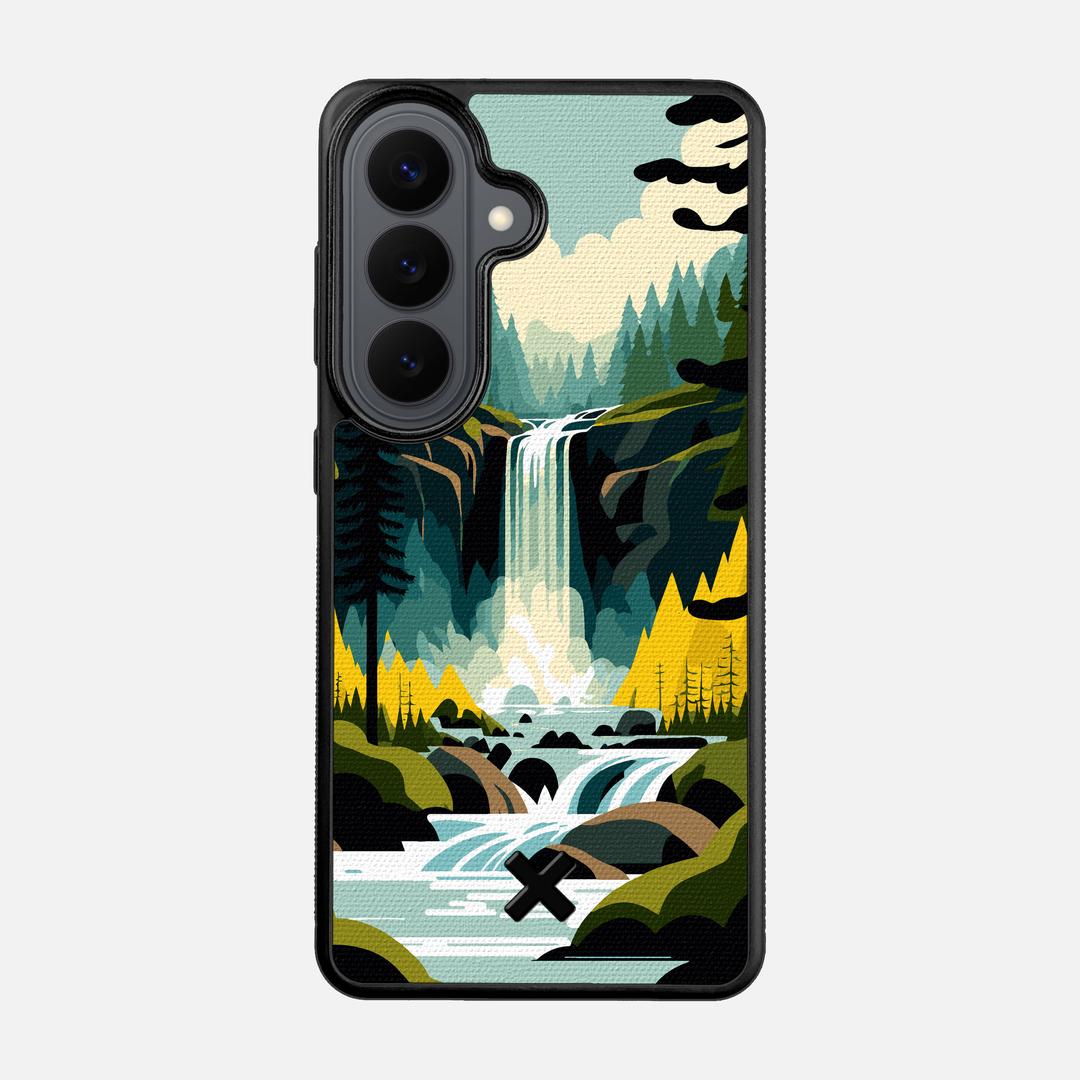 Cascade Case for the Samsung Galaxy S26 featuring a UV Printed Cotton Canvas backer with the Keyway X Mark#Phone Model_Galaxy S26