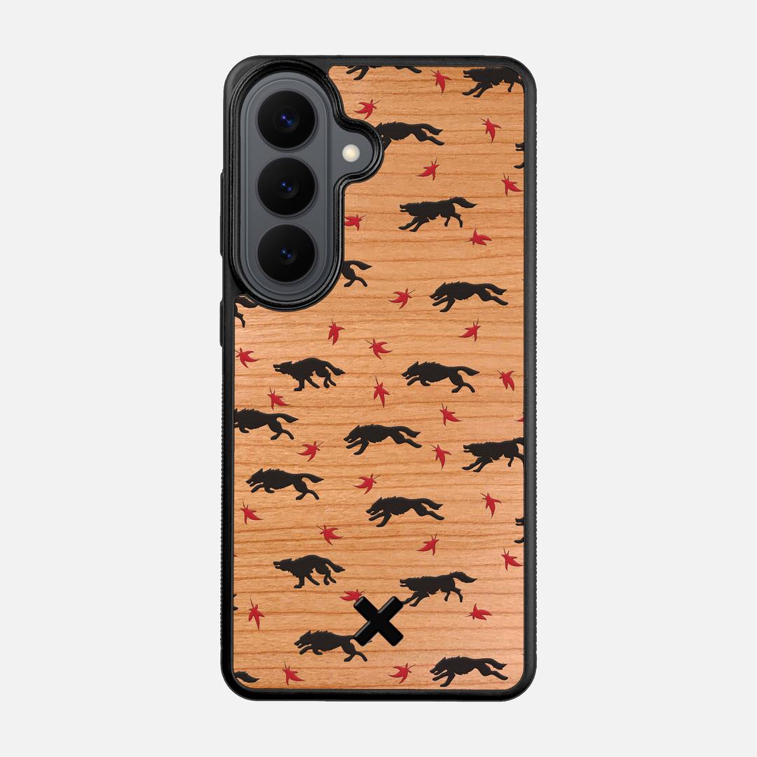 Lupine Case for the Samsung Galaxy S26 featuring a UV Printed Cherry Wood backer with the Keyway X Mark#Phone Model_Galaxy S26