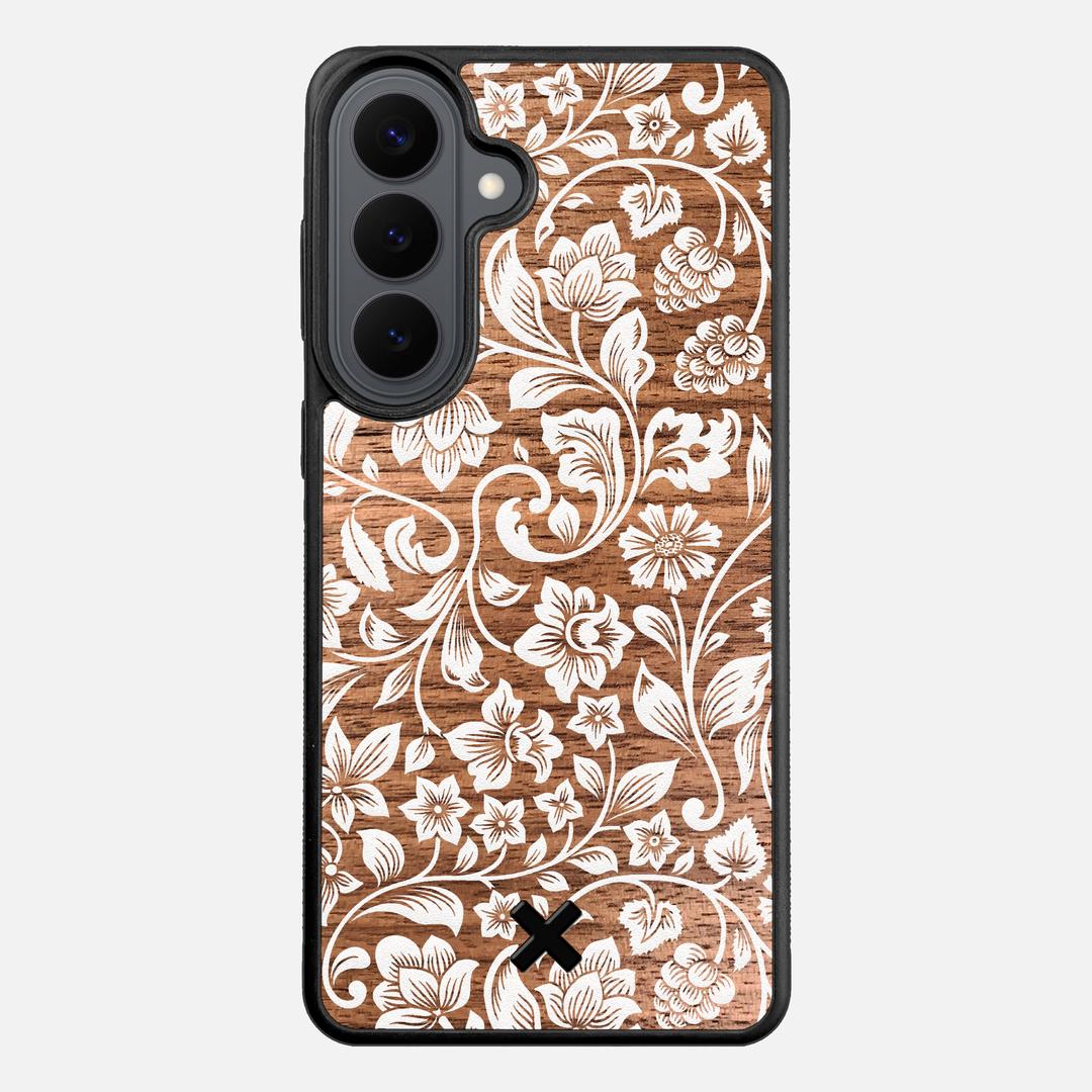 Blossom Case for the Samsung Galaxy S26 Plus featuring a UV Printed Walnut Wood backer with the Keyway X Mark#Phone Model_Galaxy S26 Plus