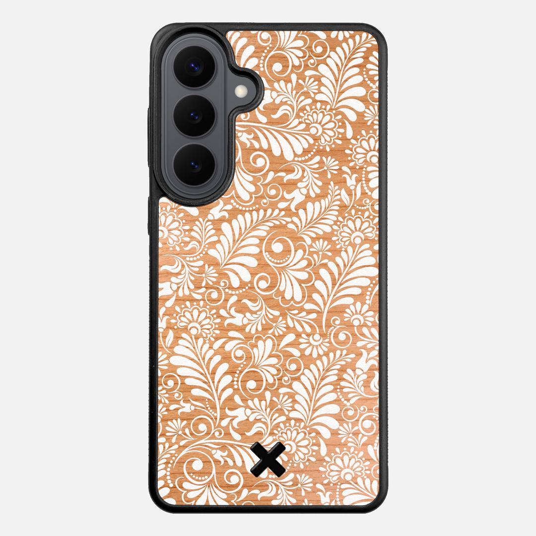 Botanica Case for the Samsung Galaxy S26 Plus featuring a UV Printed Cherry Wood backer with the Keyway X Mark#Phone Model_Galaxy S26 Plus