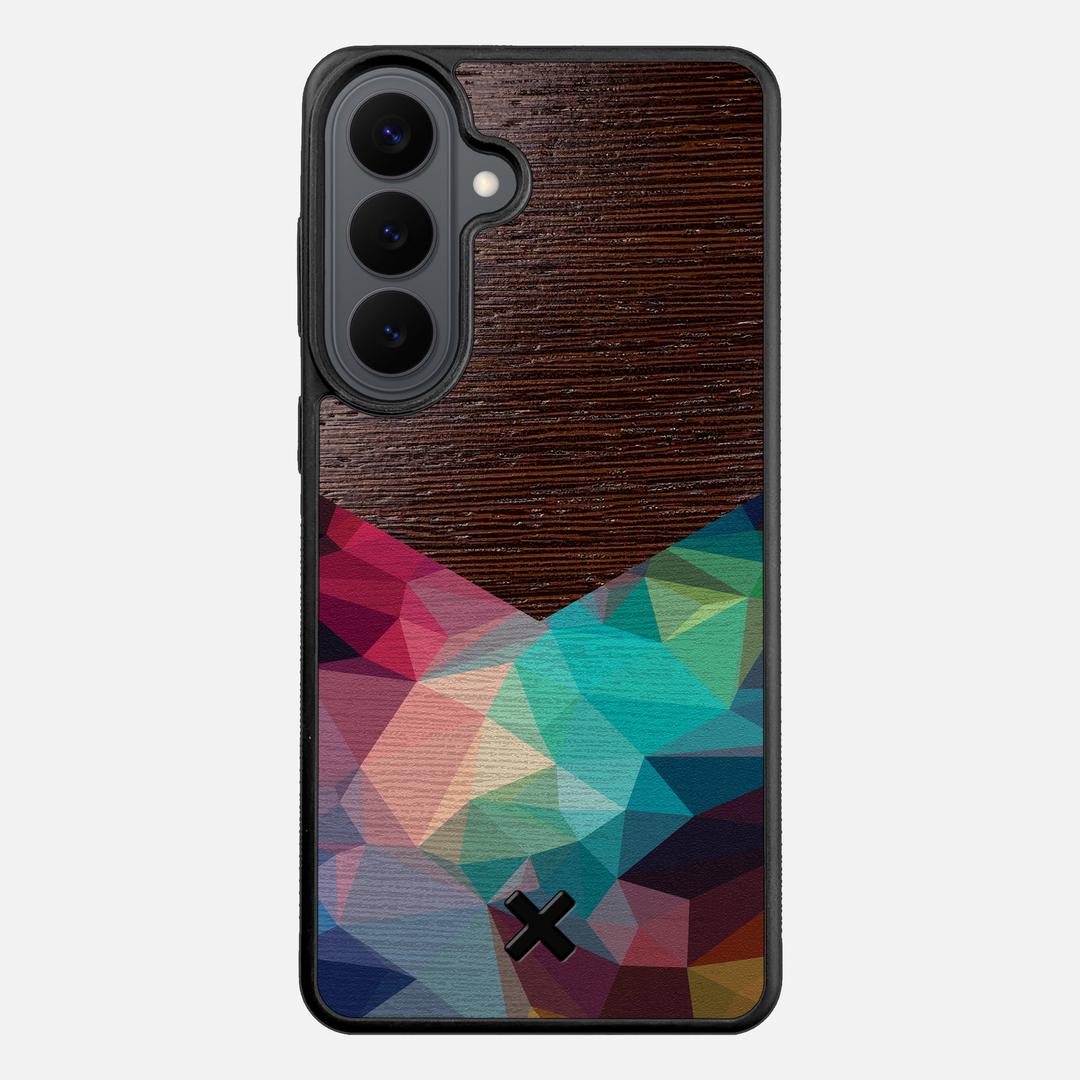 Prism Case for the Samsung Galaxy S26 Plus featuring a UV Printed Wenge Wood backer with the Keyway X Mark#Phone Model_Galaxy S26 Plus