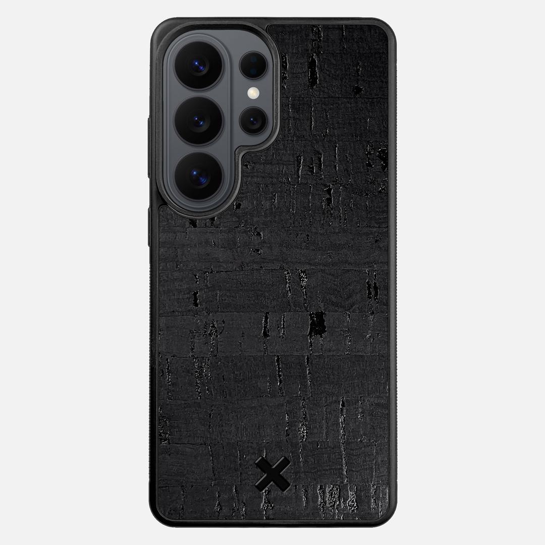 Black Cork Case for the Samsung Galaxy S26 Ultra featuring a Genuine Cork backer with the Keyway X Mark#Phone Model_Galaxy S26 Ultra