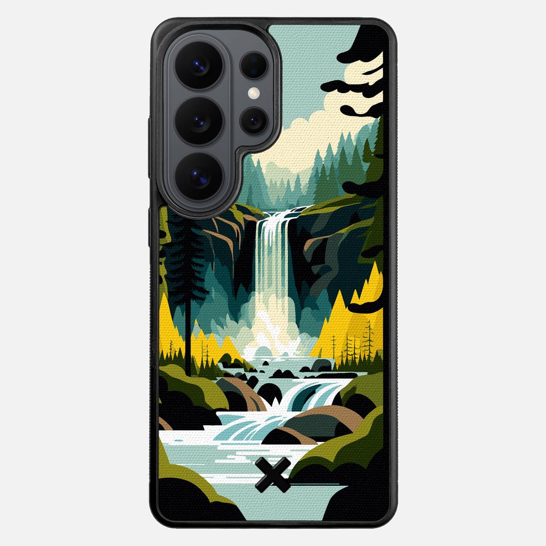 Cascade Case for the Samsung Galaxy S26 Ultra featuring a UV Printed Cotton Canvas backer with the Keyway X Mark#Phone Model_Galaxy S26 Ultra