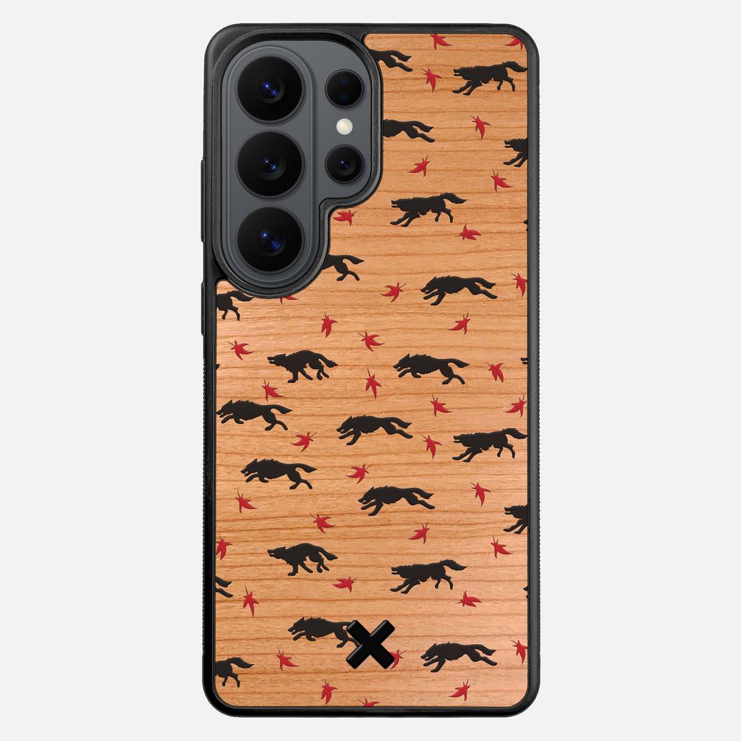 Lupine Case for the Samsung Galaxy S26 Ultra featuring a UV Printed Cherry Wood backer with the Keyway X Mark#Phone Model_Galaxy S26 Ultra