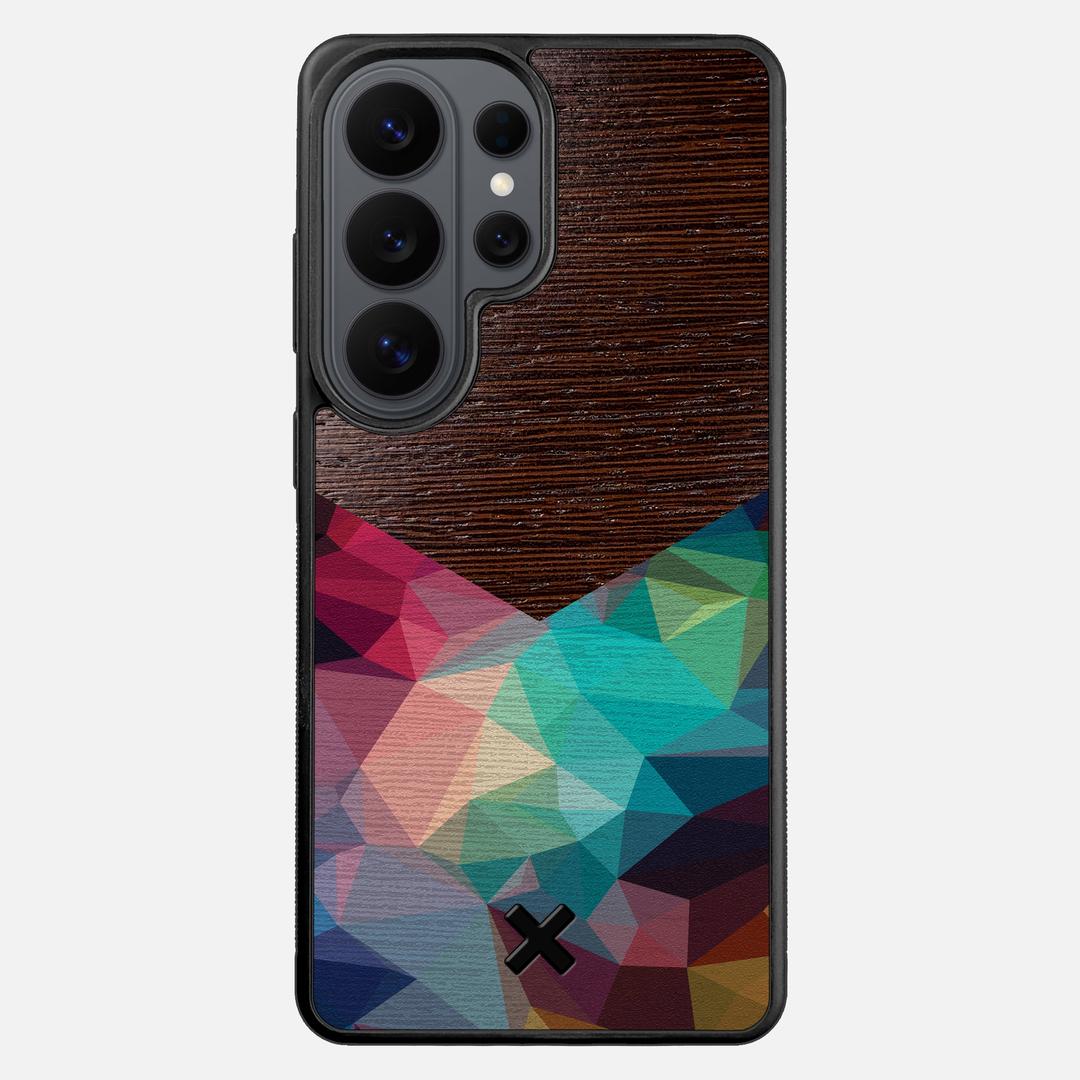 Prism Case for the Samsung Galaxy S26 Ultra featuring a UV Printed Wenge Wood backer with the Keyway X Mark#Phone Model_Galaxy S26 Ultra