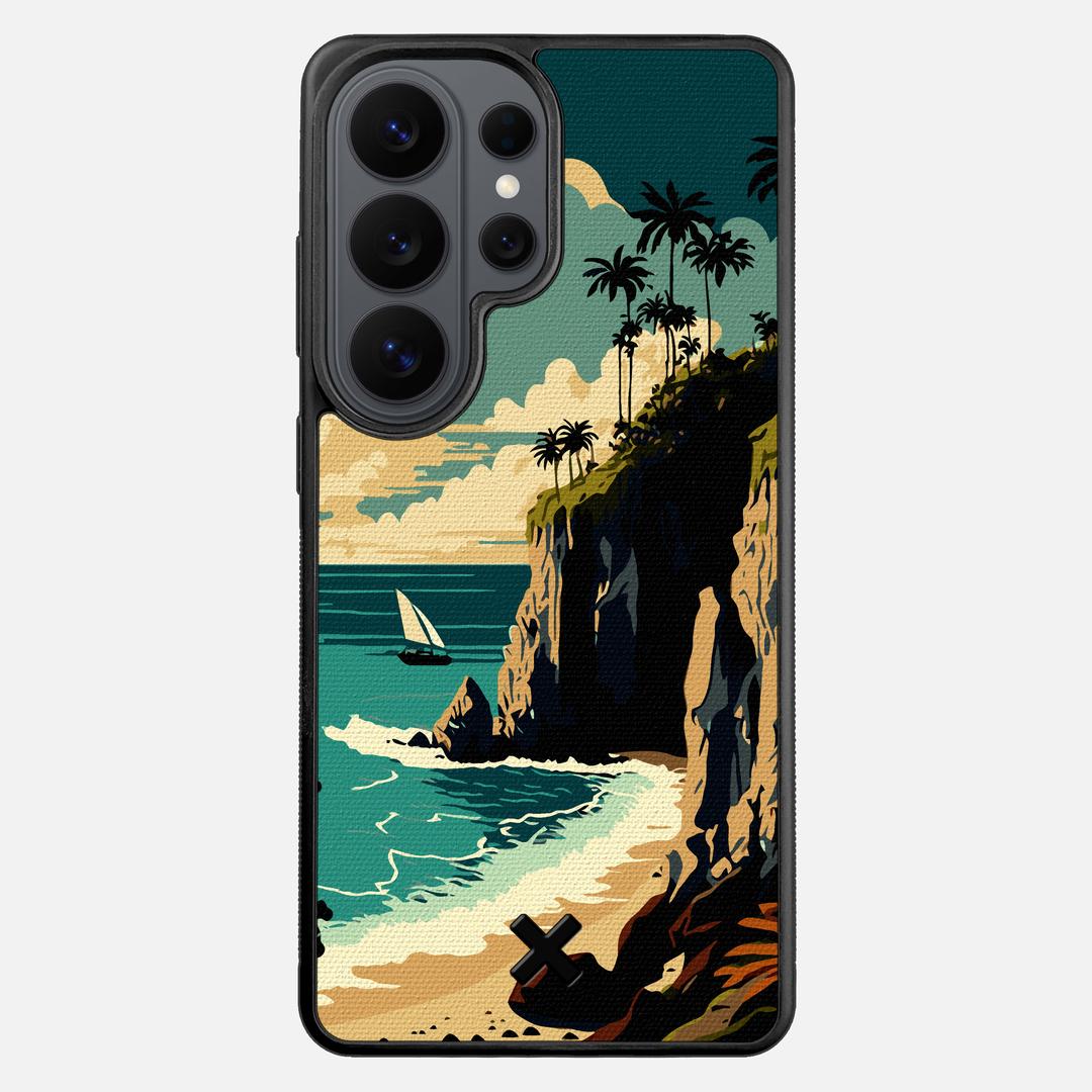 Seaside Case for the Samsung Galaxy S26 Ultra featuring a UV Printed Cotton Canvas backer with the Keyway X Mark#Phone Model_Galaxy S26 Ultra