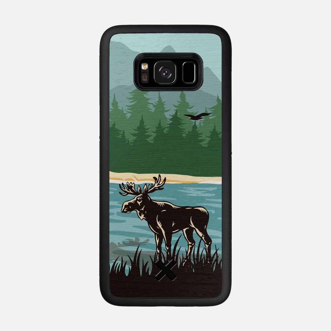 Moose Tracks Case for the Samsung Galaxy S8 featuring a UV Printed Wenge Wood backer with the Keyway X Mark#Phone Model_Galaxy S8