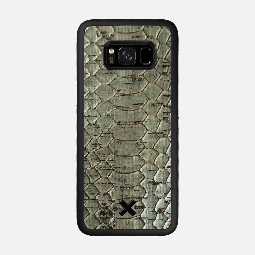 Python Cork Case for the Samsung Galaxy S8 featuring a Genuine Cork backer with the Keyway X Mark#Phone Model_Galaxy S8