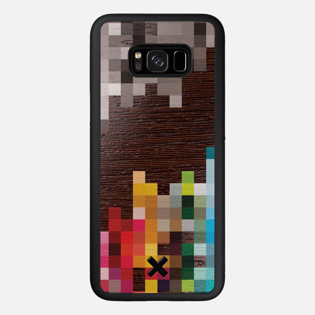 Pixelation Case for the Samsung Galaxy S8 Plus featuring a UV Printed Wenge Wood backer with the Keyway X Mark#Phone Model_Galaxy S8 Plus
