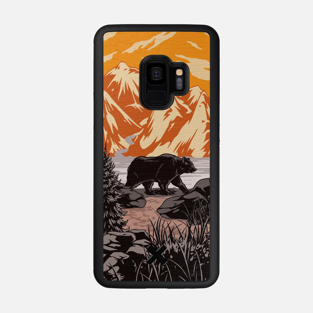 Kodiak Case for the Samsung Galaxy S9 featuring a UV Printed Wenge Wood backer with the Keyway X Mark#Phone Model_Galaxy S9