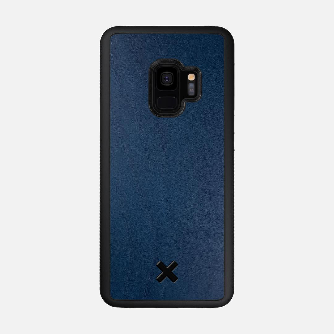 Midnight Leather Case for the Samsung Galaxy S9 featuring a Genuine Leather backer with the Keyway X Mark#Phone Model_Galaxy S9