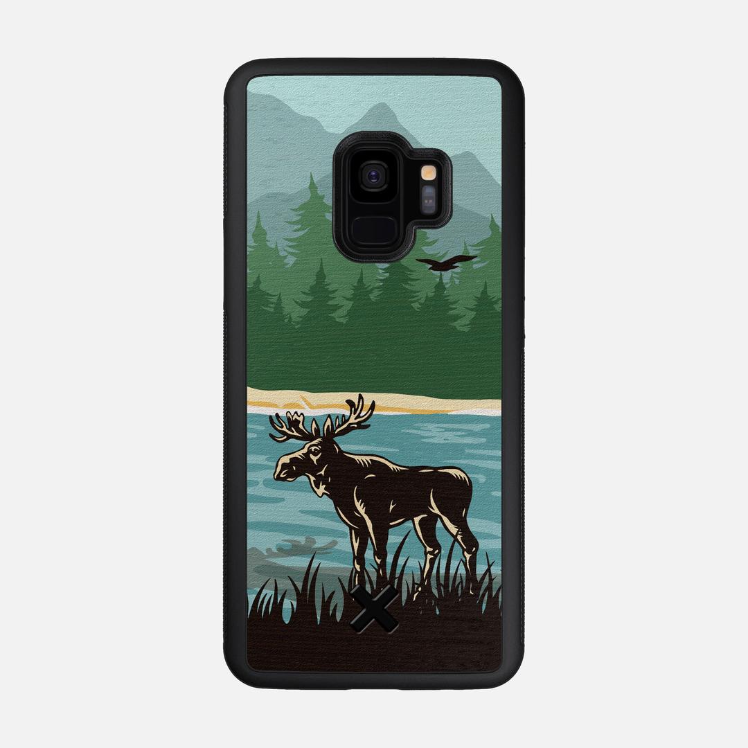 Moose Tracks Case for the Samsung Galaxy S9 featuring a UV Printed Wenge Wood backer with the Keyway X Mark#Phone Model_Galaxy S9