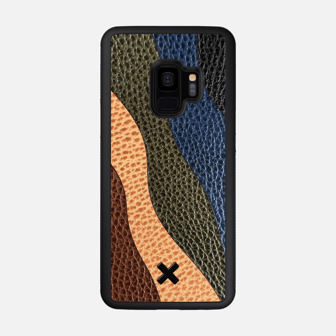 Sable Leather Case for the Samsung Galaxy S9 featuring a Genuine Leather backer with the Keyway X Mark#Phone Model_Galaxy S9