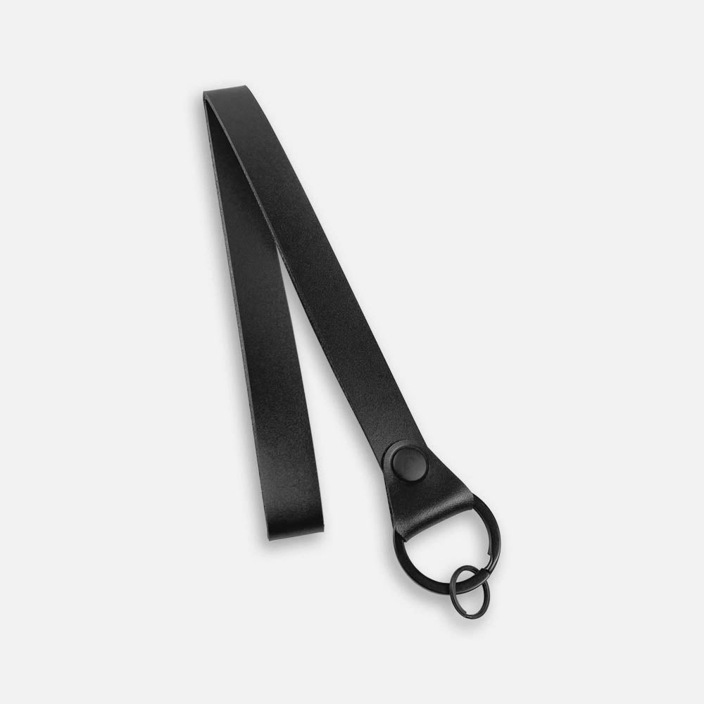 Lanyard Leather Key Chain by Keyway Designs - Black