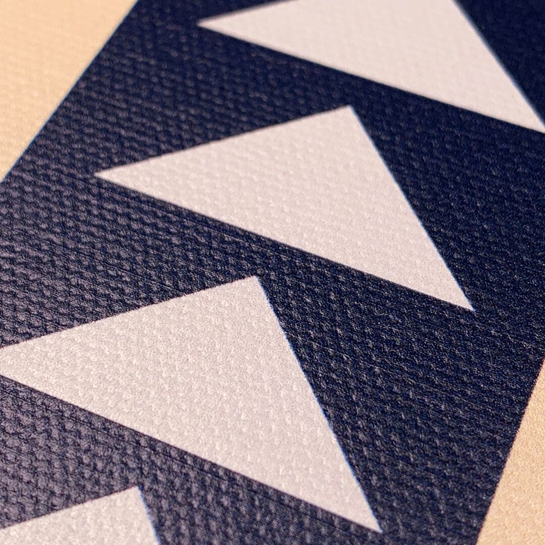 Zoomed in detailed shot of the Adventure Marker in the Wayfinder series UV-Printed thick cotton canvas phone case by Keyway