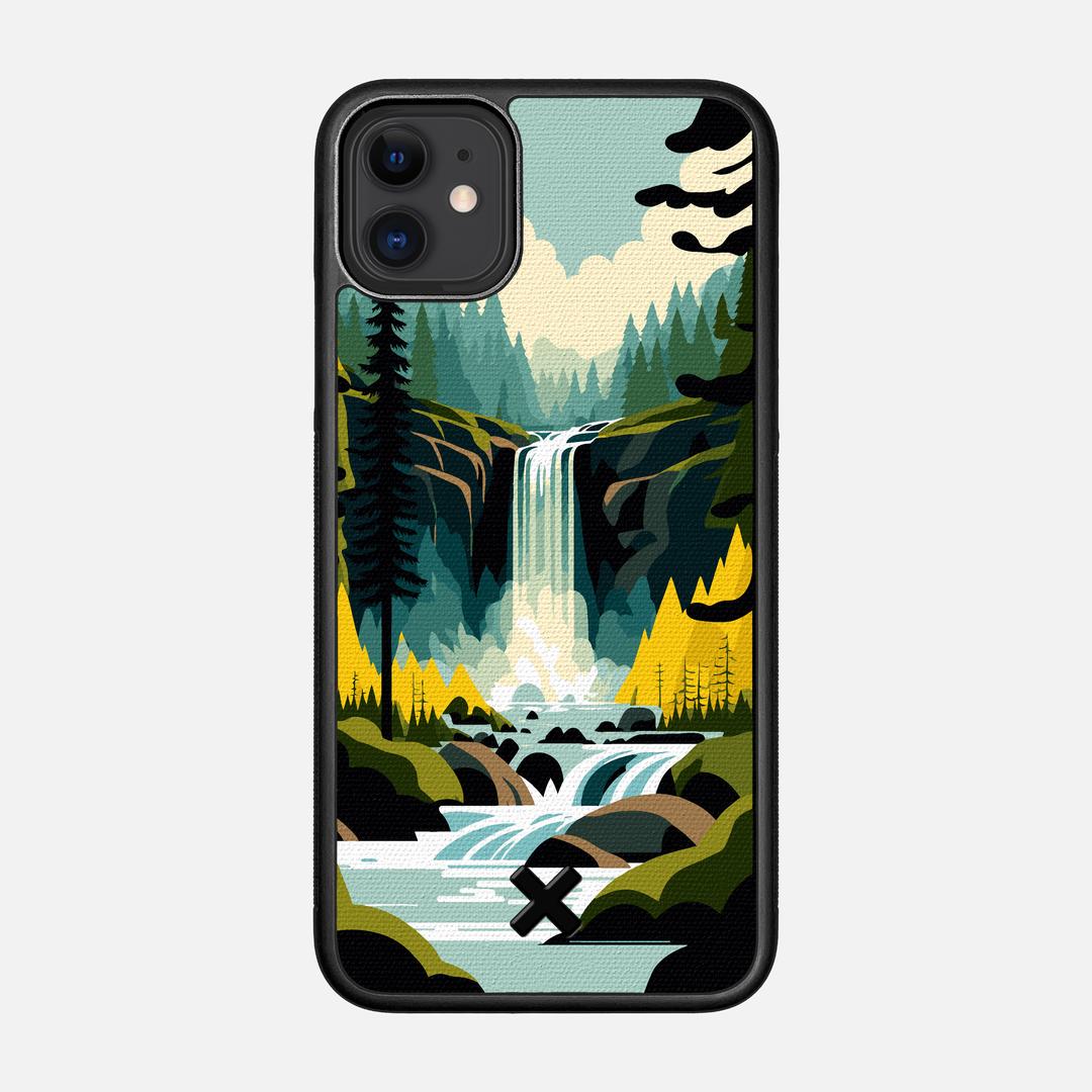 Cascade Case for the Apple iPhone 11 featuring a UV Printed Cotton Canvas backer with the Keyway X Mark#Phone Model_iPhone 11