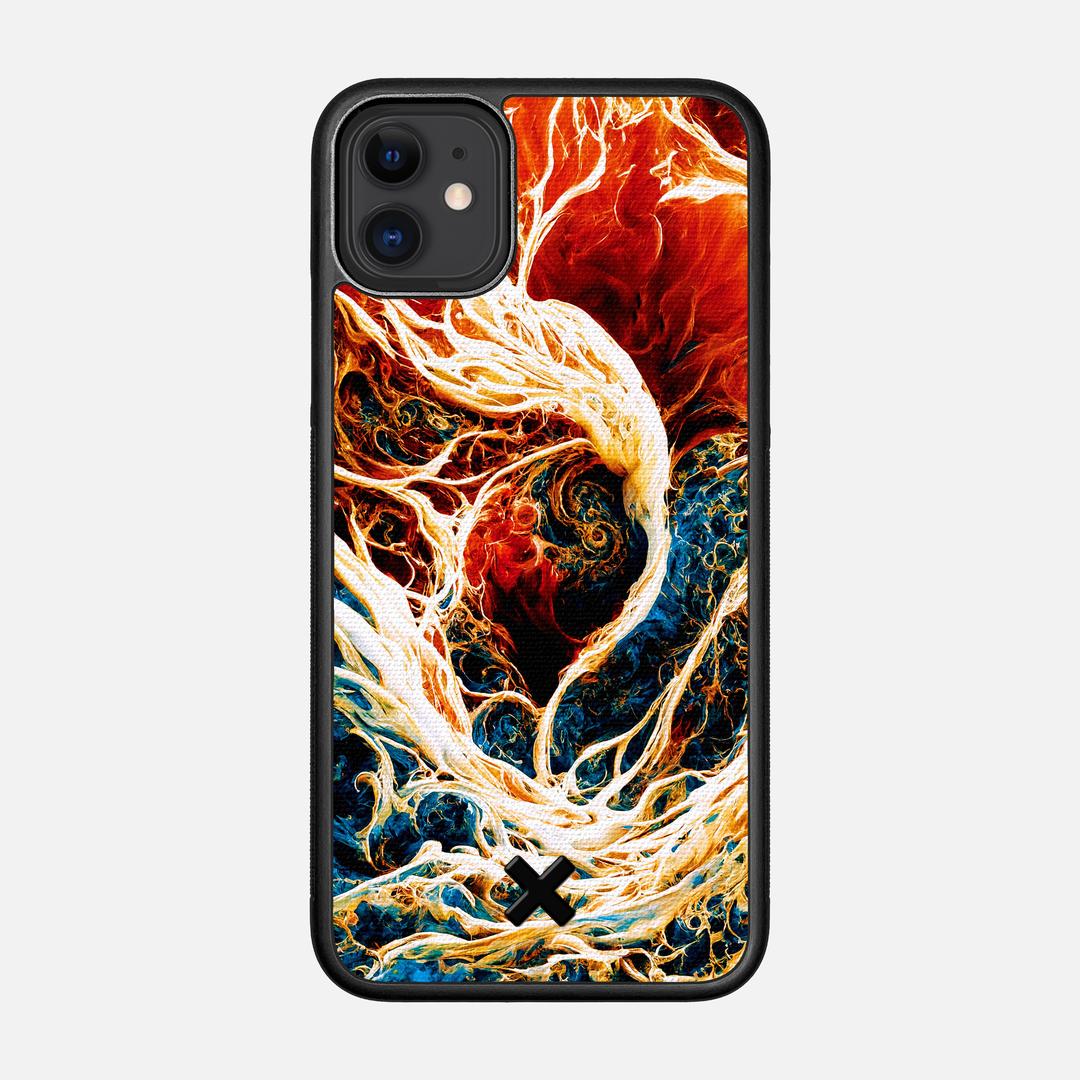Evolve Case for the Apple iPhone 11 featuring a UV Printed Cotton Canvas backer with the Keyway X Mark#Phone Model_iPhone 11